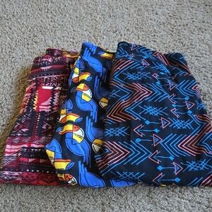 Colorful Patterned Leggings Set